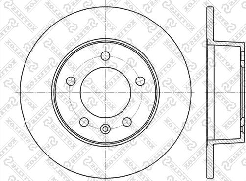 Stellox 6020-3643-SX - Гальмівний диск autozip.com.ua