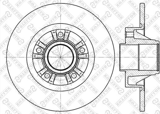 Stellox 6020-3658-SX - Гальмівний диск autozip.com.ua