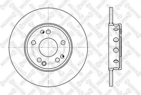 Stellox 6020-3606K-SX - Гальмівний диск autozip.com.ua