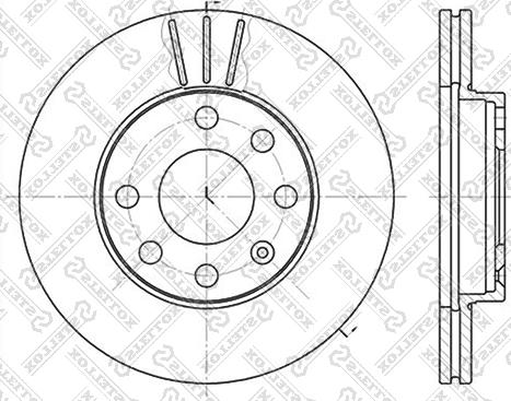 Stellox 6020-3608V-SX - Гальмівний диск autozip.com.ua