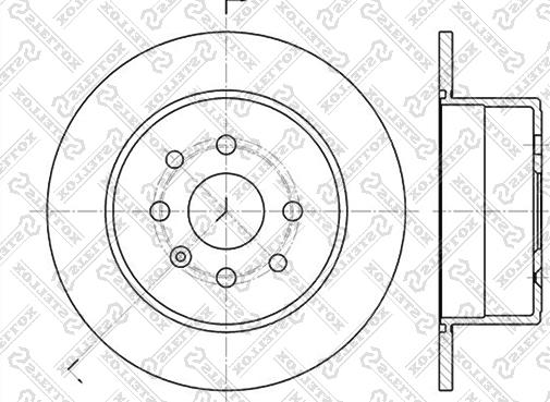 Stellox 6020-3619-SX - Гальмівний диск autozip.com.ua