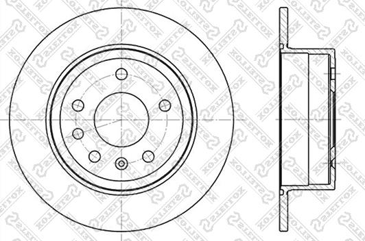 Stellox 6020-3610-SX - Гальмівний диск autozip.com.ua