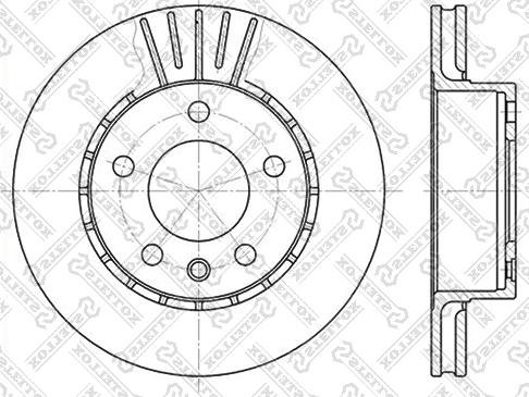 Stellox 6020-3611V-SX - Гальмівний диск autozip.com.ua