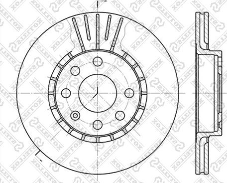 Stellox 6020-3617V-SX - Гальмівний диск autozip.com.ua