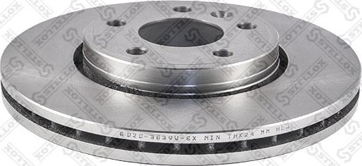 Stellox 6020-3639V-SX - Гальмівний диск autozip.com.ua