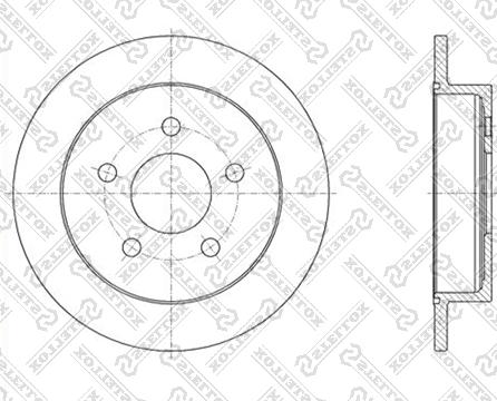 Stellox 6020-3636-SX - Гальмівний диск autozip.com.ua