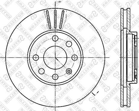 Stellox 6020-3629V-SX - Гальмівний диск autozip.com.ua