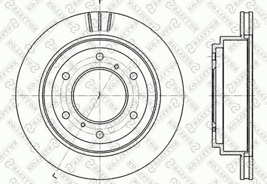 Stellox 6020-3041V-SX - Гальмівний диск autozip.com.ua