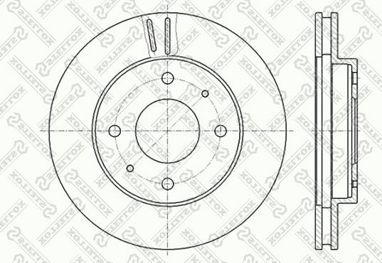 Stellox 6020-3010V-SX - Гальмівний диск autozip.com.ua