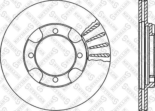 Stellox 6020-3011V-SX - Гальмівний диск autozip.com.ua