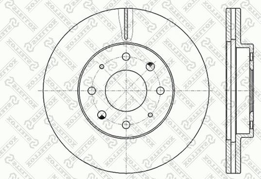 Stellox 6020-3032V-SX - Гальмівний диск autozip.com.ua