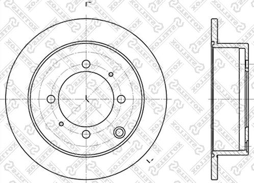 Stellox 6020-3024-SX - Гальмівний диск autozip.com.ua