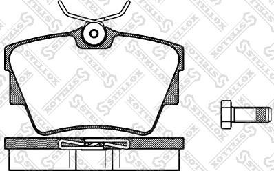 Stellox 602 030L-SX - Гальмівні колодки, дискові гальма autozip.com.ua