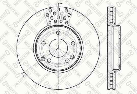 Stellox 6020-3341V-SX - Гальмівний диск autozip.com.ua