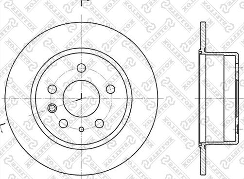 Stellox 6020-3305-SX - Гальмівний диск autozip.com.ua