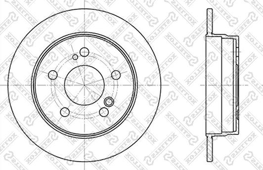 Stellox 6020-3307-SX - Гальмівний диск autozip.com.ua