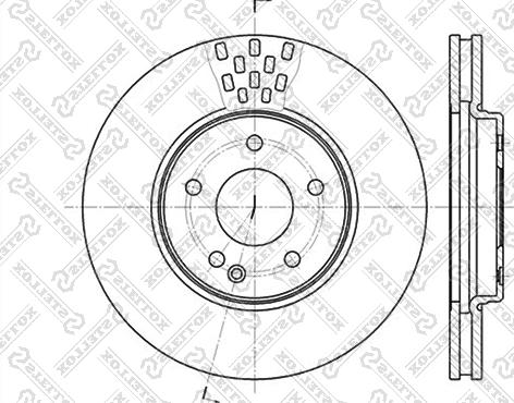 Stellox 6020-3332V-SX - Гальмівний диск autozip.com.ua