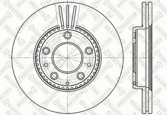 Stellox 6020-3245V-SX - Гальмівний диск autozip.com.ua