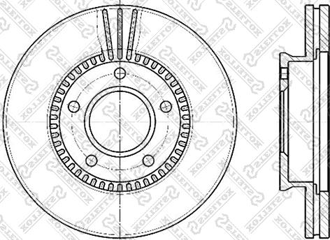 Stellox 6020-3243V-SX - Гальмівний диск autozip.com.ua