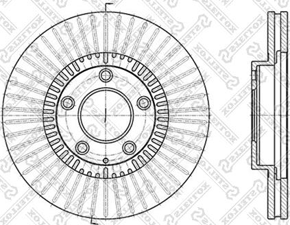 Stellox 6020-3247V-SX - Гальмівний диск autozip.com.ua