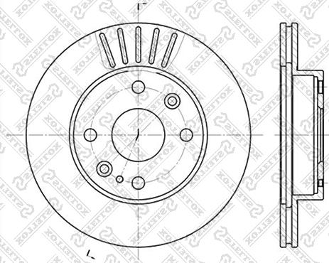 Stellox 6020-3223V-SX - Гальмівний диск autozip.com.ua