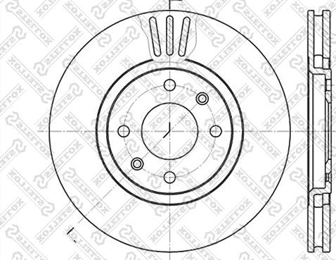 Stellox 6020-3720V-SX - Гальмівний диск autozip.com.ua