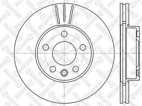 Stellox 6020-2545V-SX - Гальмівний диск autozip.com.ua