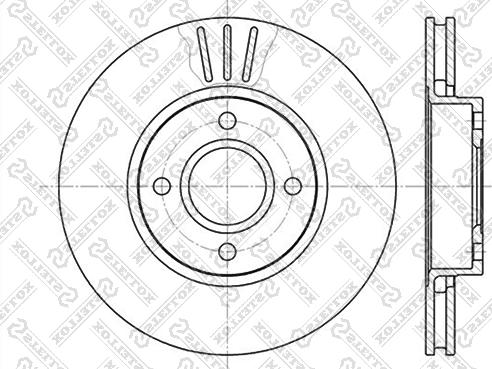 Stellox 6020-2542V-SX - Гальмівний диск autozip.com.ua