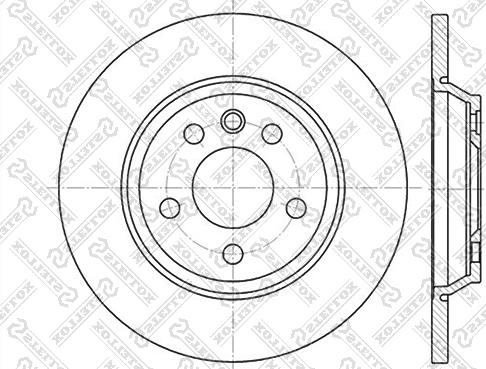 Stellox 6020-2552-SX - Гальмівний диск autozip.com.ua