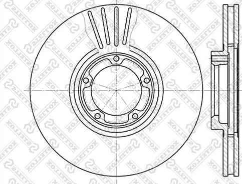 Stellox 6020-2531V-SX - Гальмівний диск autozip.com.ua