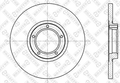 Stellox 6020-2523-SX - Гальмівний диск autozip.com.ua