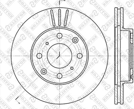 Stellox 6020-2615V-SX - Гальмівний диск autozip.com.ua