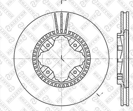 Stellox 6020-2618V-SX - Гальмівний диск autozip.com.ua