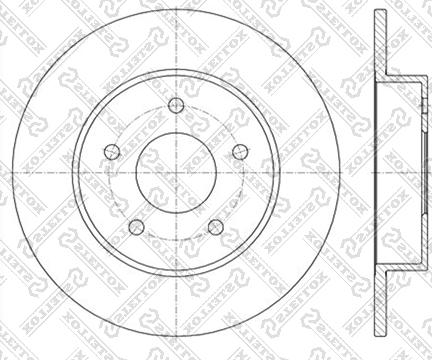 Stellox 6020-2257-SX - Гальмівний диск autozip.com.ua