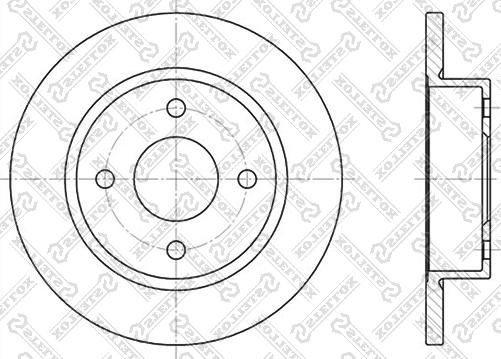 Stellox 6020-2237-SX - Гальмівний диск autozip.com.ua