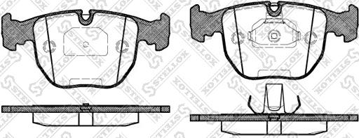 Stellox 607 000BL-SX - Гальмівні колодки, дискові гальма autozip.com.ua