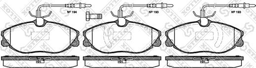 Stellox 615 014B-SX - Гальмівні колодки, дискові гальма autozip.com.ua