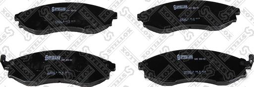 Stellox 689 003-SX - Гальмівні колодки, дискові гальма autozip.com.ua