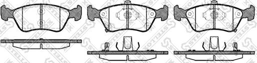 Stellox 687 002B-SX - Гальмівні колодки, дискові гальма autozip.com.ua