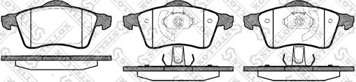 Stellox 629 000B-SX - Гальмівні колодки, дискові гальма autozip.com.ua