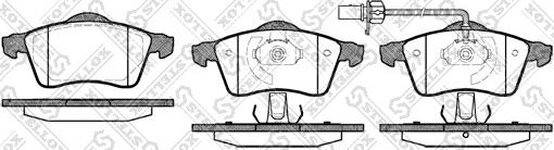 Stellox 629 001B-SX - Гальмівні колодки, дискові гальма autozip.com.ua