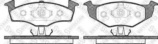 Stellox 620 020B-SX - Колодки гальмівні дискові передні SEAT CORDOBA 6K1. 6K2 02-93 - 10-99. CORDOBA Vario 6K5 08-96 - 06-99. IBIZA II 6K1 03-93 - 08- autozip.com.ua