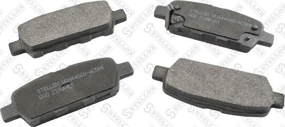 Stellox 000 219B-SX - Гальмівні колодки, дискові гальма autozip.com.ua
