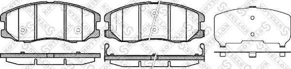 Stellox 001 094B-SX - Гальмівні колодки, дискові гальма autozip.com.ua