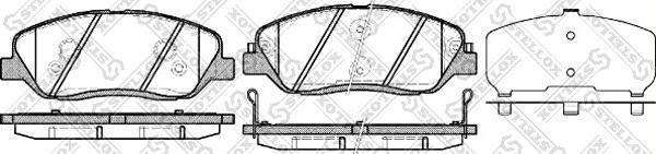 Stellox 001 092B-SX - Гальмівні колодки, дискові гальма autozip.com.ua