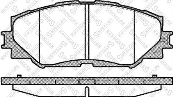 Stellox 001 089L-SX - Гальмівні колодки, дискові гальма autozip.com.ua