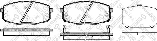 Stellox 001 083B-SX - Гальмівні колодки, дискові гальма autozip.com.ua