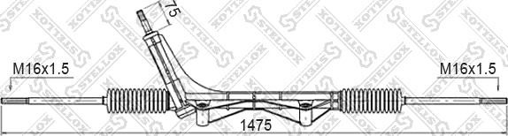 Stellox 00-35014-SX - Рульовий механізм, рейка autozip.com.ua