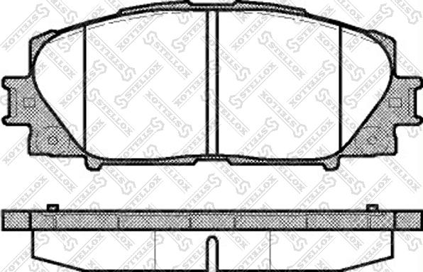 Stellox 002 009-SX - Гальмівні колодки, дискові гальма autozip.com.ua