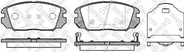 Stellox 002 006-SX - Гальмівні колодки, дискові гальма autozip.com.ua